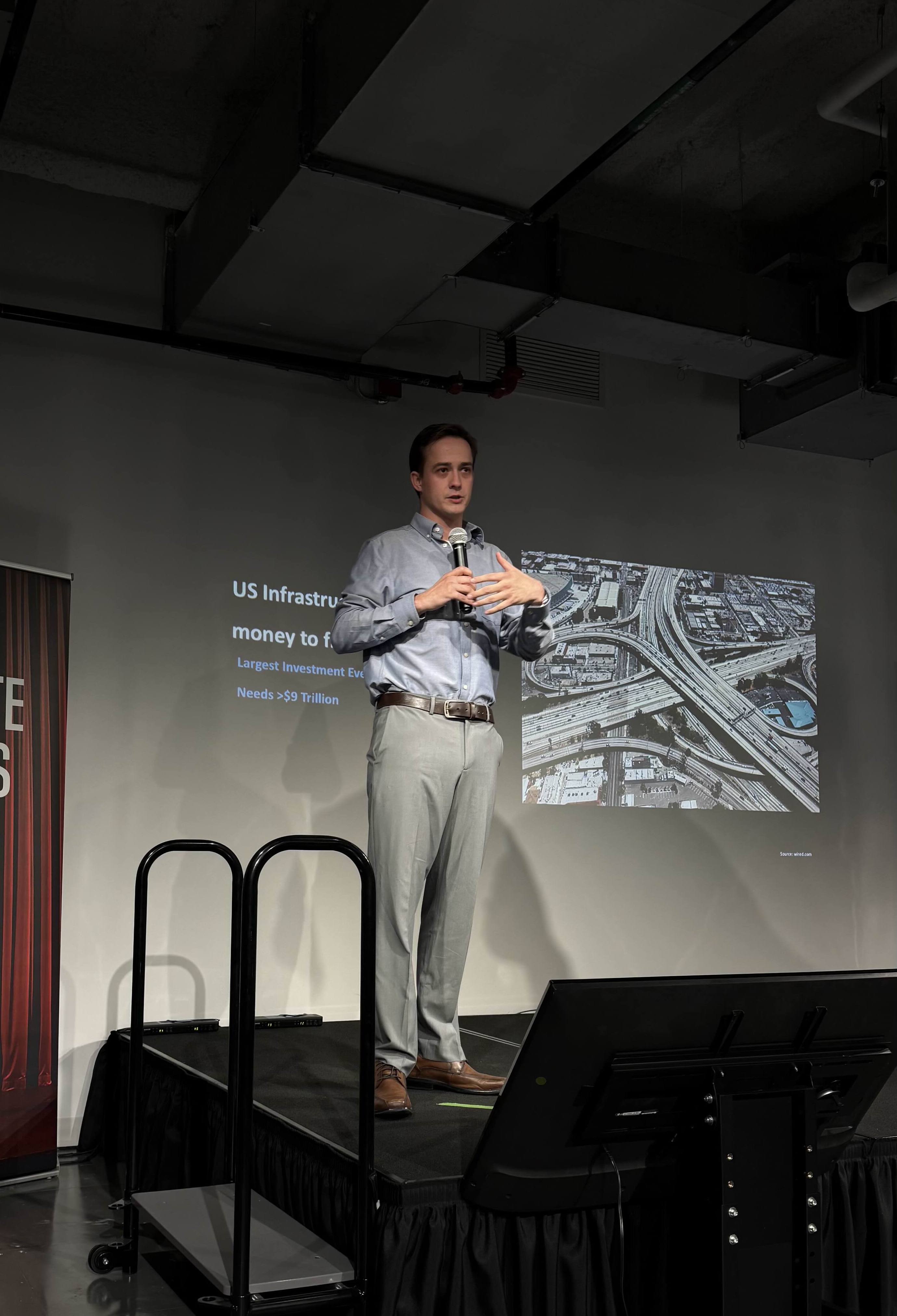 James Morrison presenting